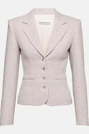 Alessandra Rich Blazer en tweed à sequins