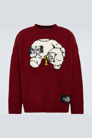 UNDERCOVER Pull en laine intarsia