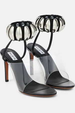 Alaïa Alaïa Sandales en PVC et cuir à ornements