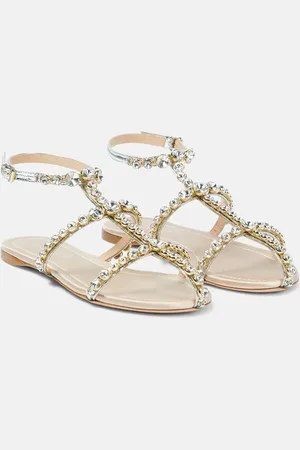 Giambattista Valli Sandales Maharani en cuir à ornements