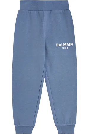 Balmain Pantalon de survêtement en coton à logo