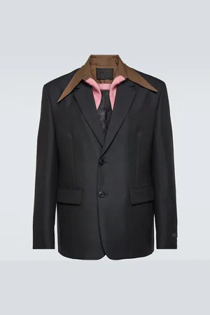 Prada Veste de costume en laine et mohair