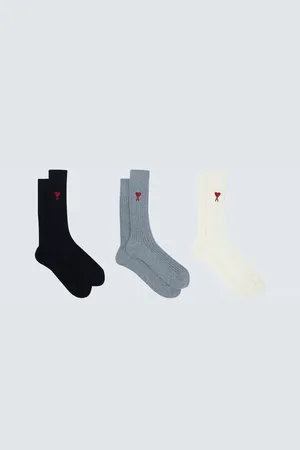 Ami Set de 3 paires de chaussettes en coton mélangé