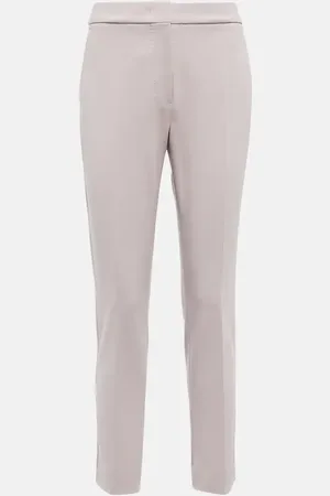 Max Mara Pantalon droit à taille mi-haute