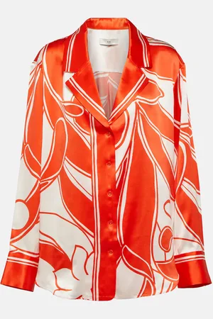 SIR Chemise imprimée Ramona en satin de soie
