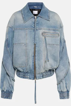 BLUMARINE Veste bomber en jean