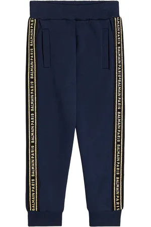 Balmain Pantalon de survêtement en coton à logo