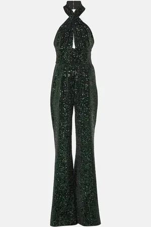 Elie saab Combi-pantalon ample à sequins