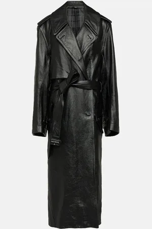 Balenciaga Trench-coat Cocoon en cuir