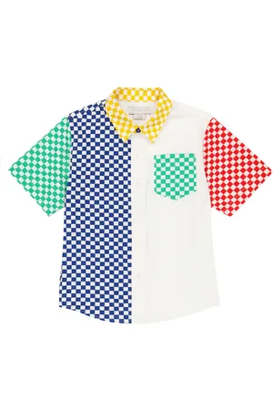 Stella McCartney Chemise en coton à carreaux