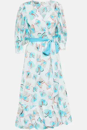 Diane von Furstenberg Robe midi portefeuille Roxanna