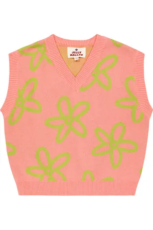Jelly Mallow Pull sans manches en coton à fleurs