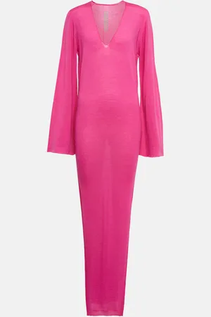 Rick Owens Robe longue en laine vierge
