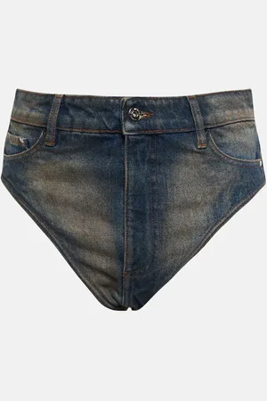 Y / PROJECT Short Janty à taille haute en jean
