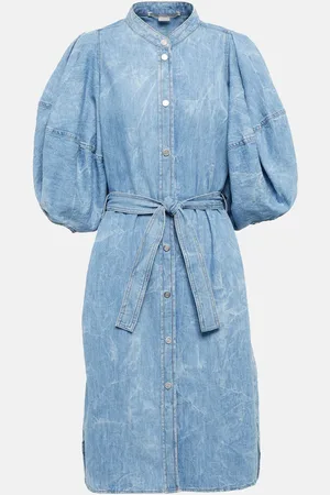 Stella McCartney Robe chemise en jean