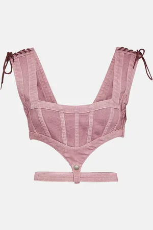 Jean Paul Gaultier X KNWLS – Top corset en jean