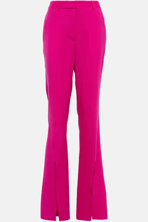 GIUSEPPE DI MORABITO Pantalon évasé à taille mi-haute en laine mélangée