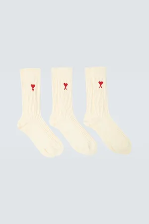 Ami Set de 3 chaussettes Ami de Cœur en coton mélangé