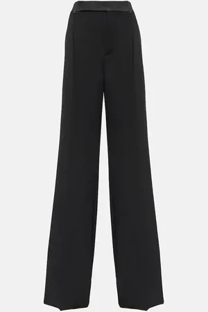 Saint Laurent Pantalon de costume ample à taille haute