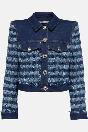 VERONICA BEARD Veste Santo en jean et tweed