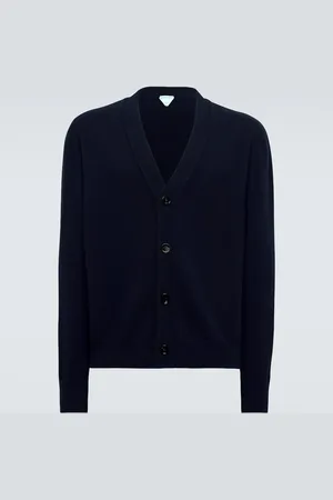 Bottega Veneta Cardigan en cachemire et cuir