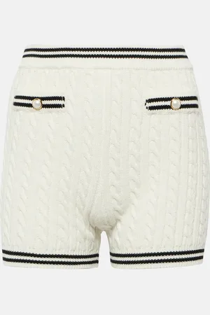 Alessandra Rich Short rayé en coton