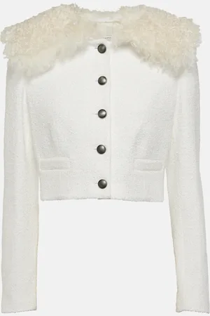 Alessandra Rich Veste raccourcie en tweed