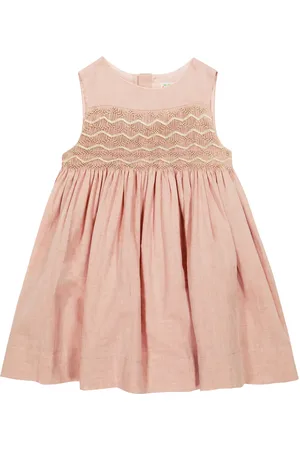 BONPOINT Robe Anaya en lin, coton et soie