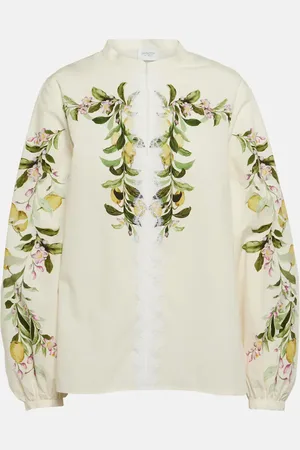 Giambattista Valli Blouse brodée en coton
