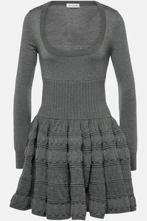 Alaïa Alaïa Robe en laine mélangée