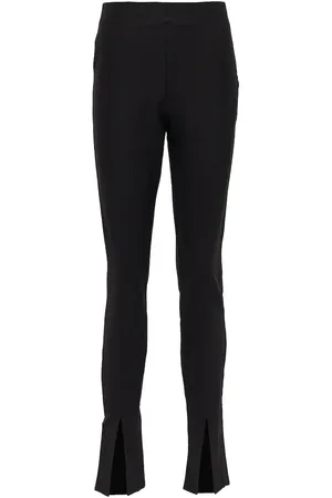 Totême Pantalon slim à taille haute en lin mélangé