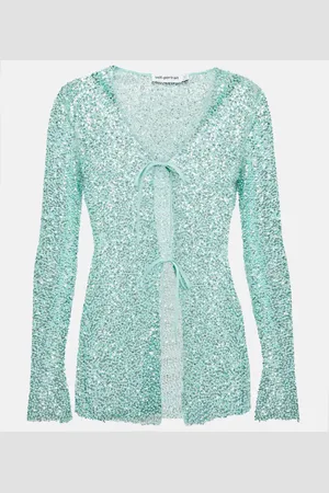 Self-Portrait Cardigan à sequins