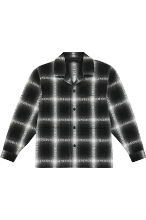 AMIRI Chemise à carreaux et logo