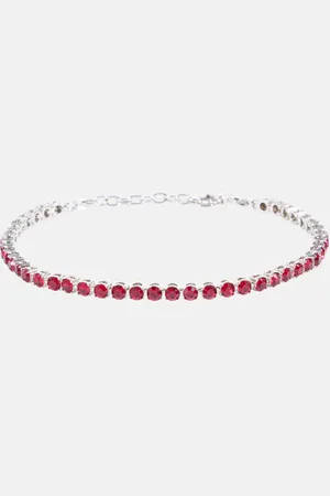 Amina Muaddi Bracelet de cheville à ornements