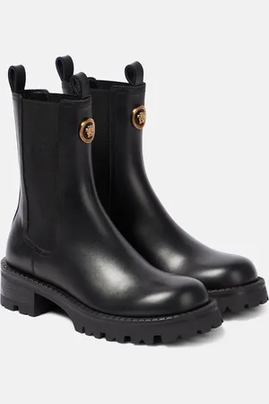 VERSACE Bottines Chelsea Medusa en cuir