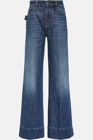 Bottega Veneta Jean ample à taille haute