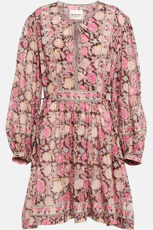 Marant Etoile Robe Gilinesia en coton à fleurs