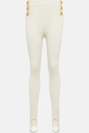 Balmain Legging fuseau à taille haute