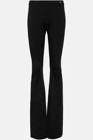 VERSACE Pantalon évasé Greca à taille haute