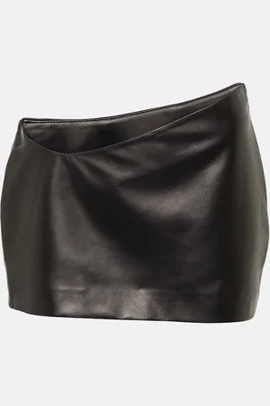 Monot Mônot Mini-jupe asymétrique en cuir