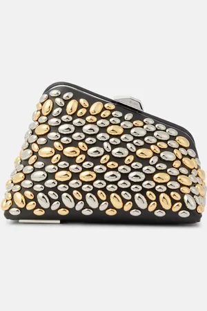 The Attico Pochette Midnight Mini à ornements