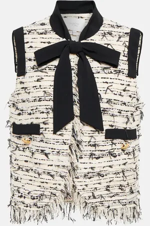 Giambattista Valli Veste en tweed de coton mélangé