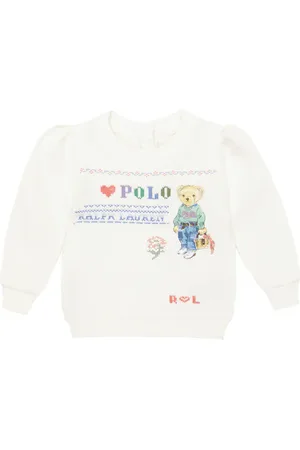 Ralph Lauren Bébé – Pull brodé en coton mélangé