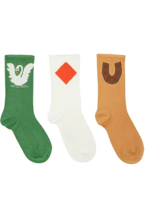 Mini Rodini Set de 3 paires de chaussettes en coton mélangé