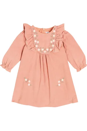 Tartine Et Chocolat Bébé – Robe brodée en coton à fleurs