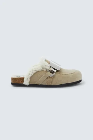 J.W.Anderson Mules Gourmet Chain en daim