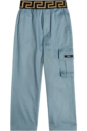 VERSACE Pantalon cargo Greca en coton