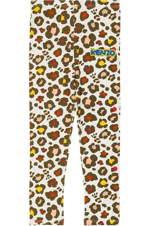 Kenzo Legging en coton mélangé à motif léopard