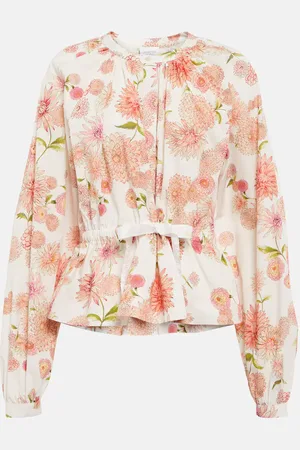 Giambattista Valli Blouse Dahlia imprimée en coton