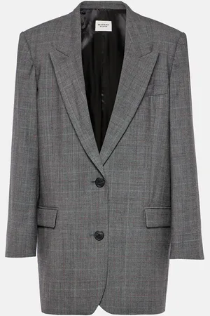 Marant Etoile Blazer Precious en laine à carreaux